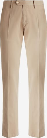 Pantaloni con piega frontale di Boggi Milano in beige: frontale