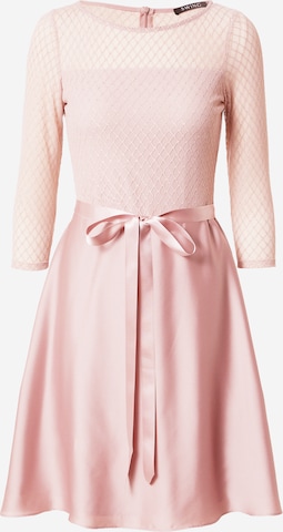 Robe de cocktail SWING en rose : devant