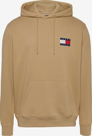 Tommy Jeans Μπλούζα φούτερ 'ESSENTIAL' σε μπεζ: μπροστά