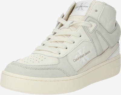 Calvin Klein Jeans Visoke tenisice u zlatna / svijetlosiva / bijela / bijela, Pregled proizvoda