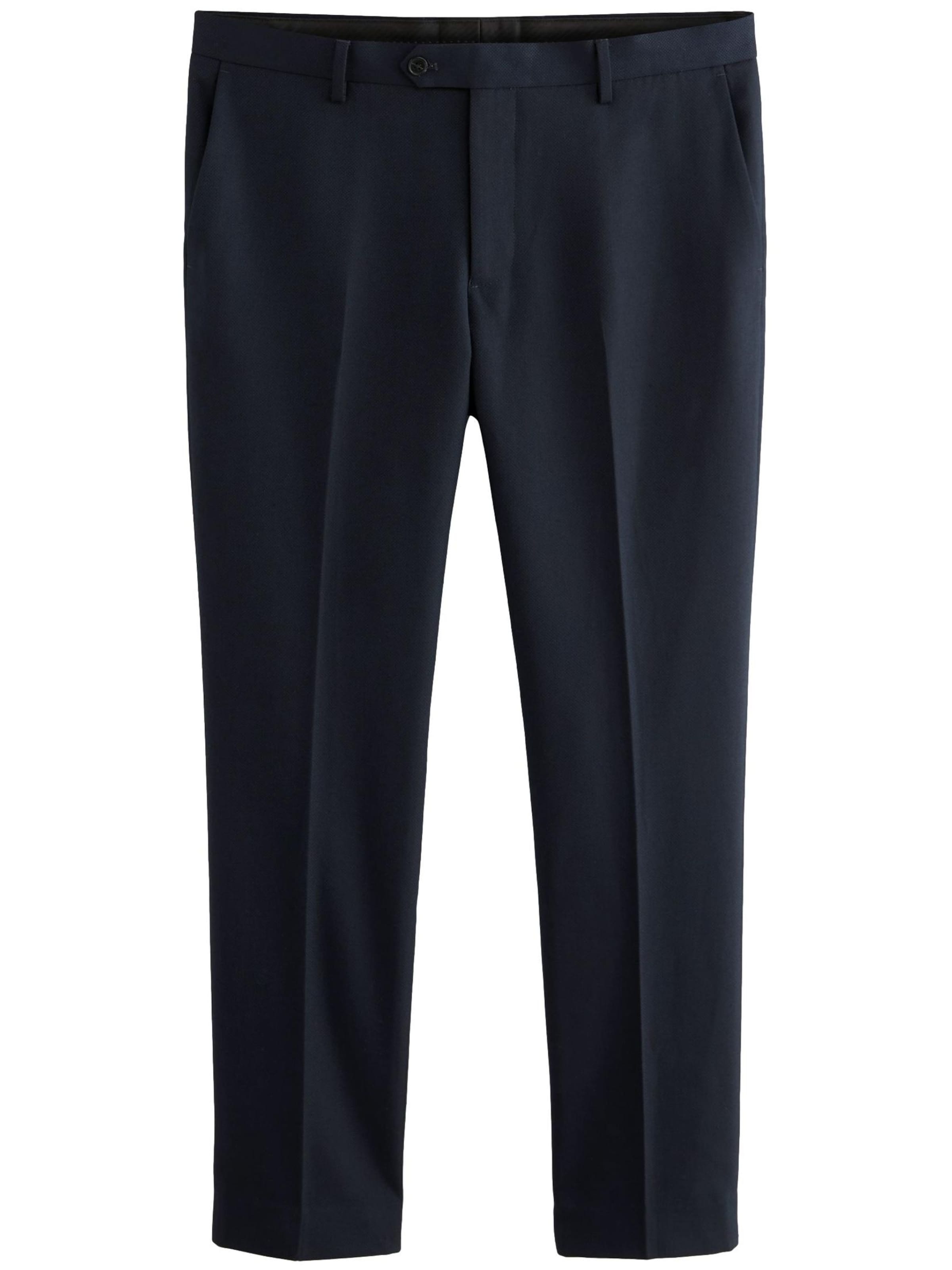 Next Úzky strih Nohavice s pukmi - Modrá: predná strana