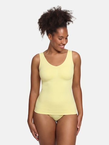 Haut modelant 'Figurformendes Shapewear Tanktop' cfab en jaune : devant