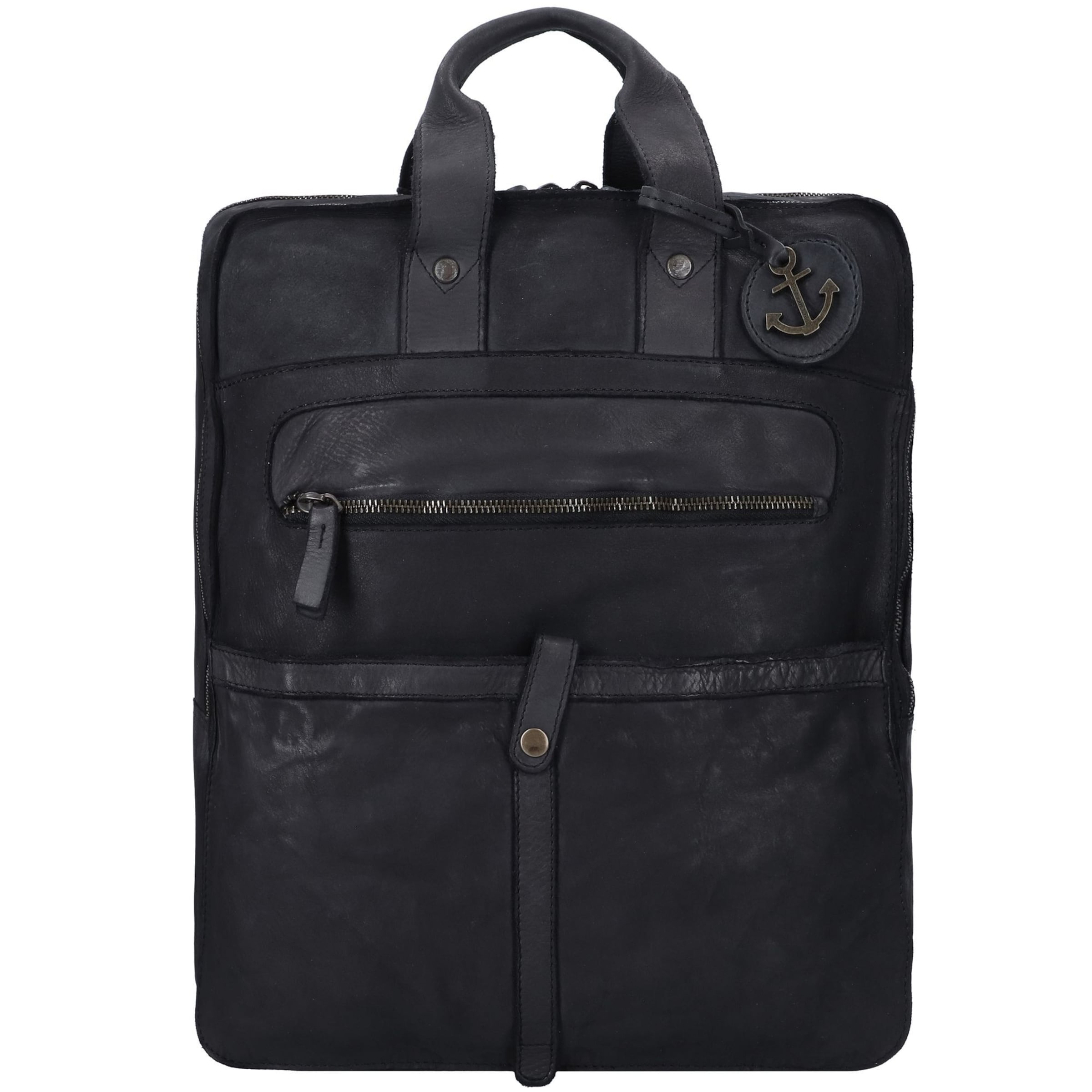 Harbour 2nd Backpack in Black: front