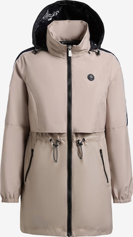 khujo Raincoat ' IZZA ' in Beige: front