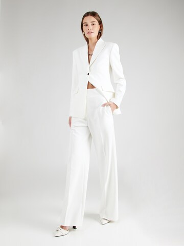 HUGO Wide leg Trousers with creases 'Himia' in White