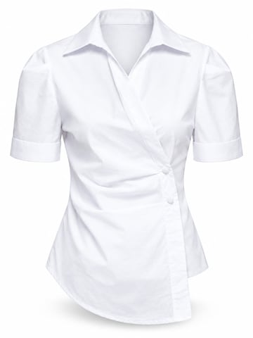 Ombre - Blusa en blanco: frente