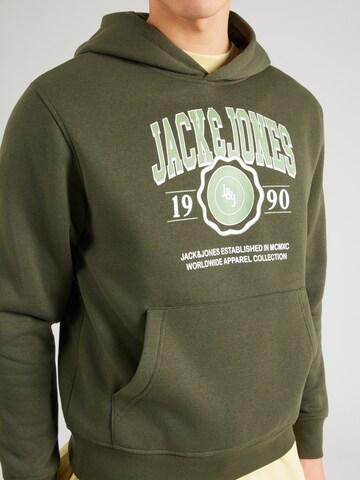 JACK & JONES Μπλούζα φούτερ 'JJMAKO' σε πράσινο