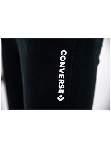 CONVERSE - regular Pantalón deportivo 'Converse Embroided' en negro