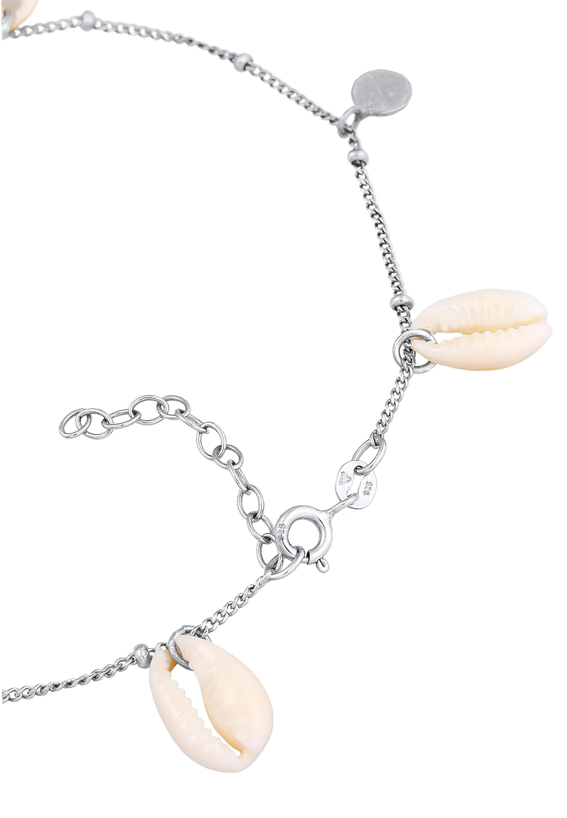 ELLI Fußschmuck 'Muschel' in Silber