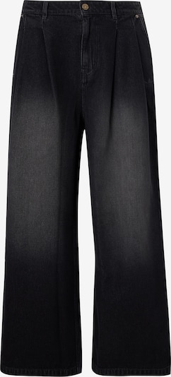 ADIDAS ORIGINALS Traperice s naborima 'JEANS MID-RISE WIDE' veličine 30/regular u crni traper, Pregled proizvoda