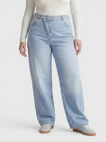 Wide leg Jeans de la CITA MAASS pe albastru: față