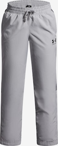 UNDER ARMOUR Workout Pants 'Rival' in Grey: front