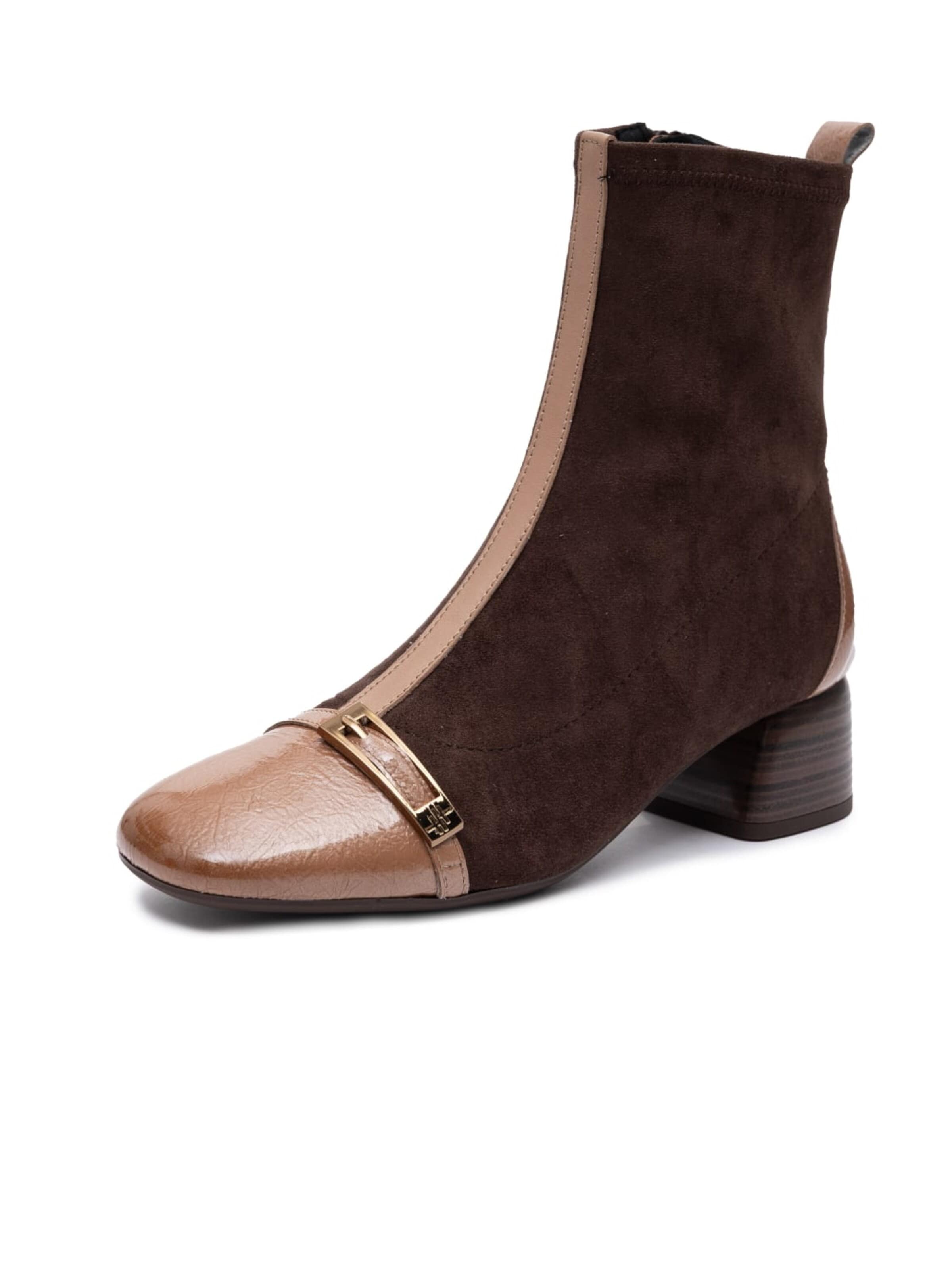 Hispanitas Ankle Boots 'BHI265016-ALM' in Brown: front