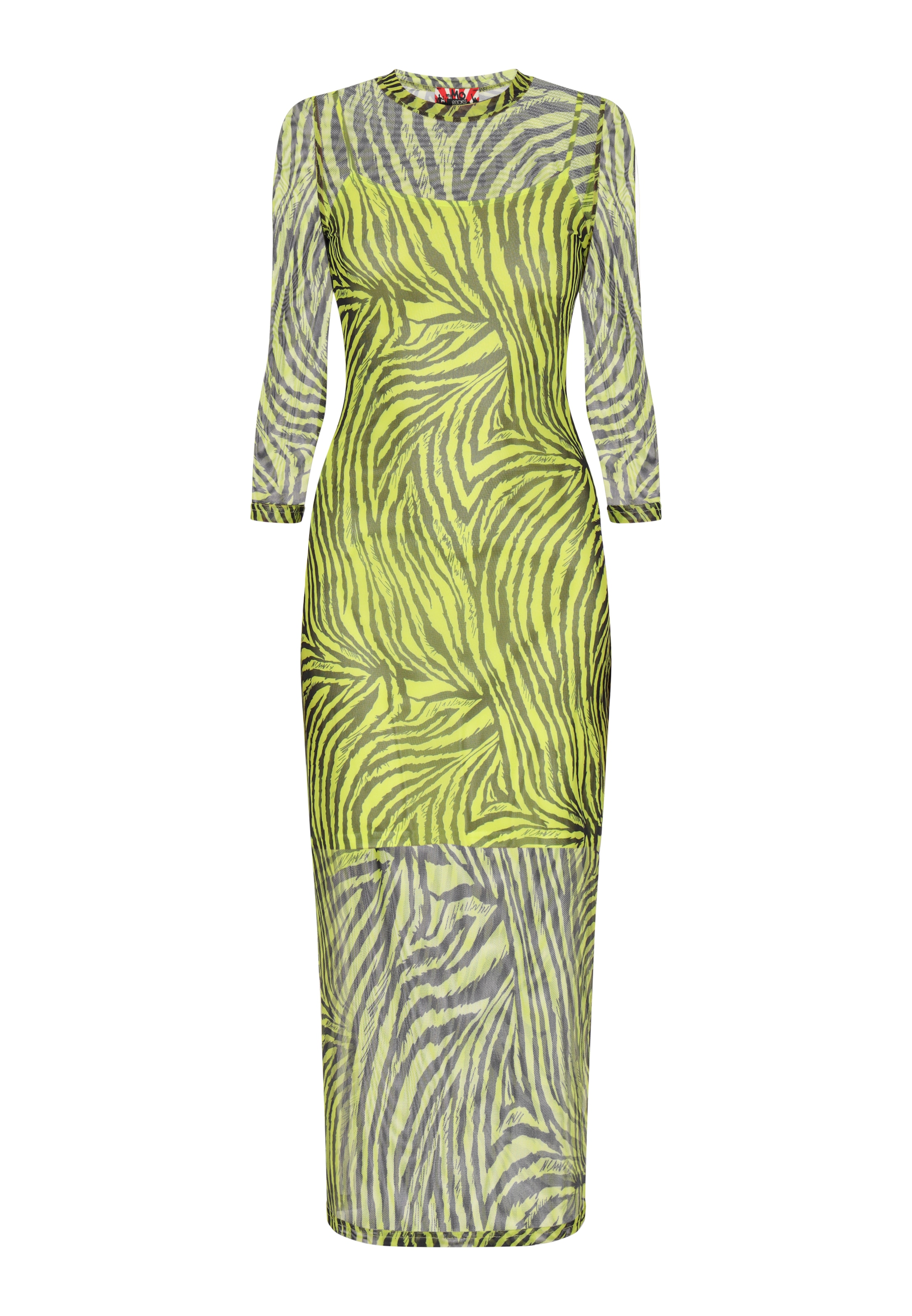 myMo ROCKS - Vestido 'Fashion Look' em amarelo: frente