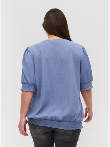 Zizzi Blouse 'XSUS' in Blauw