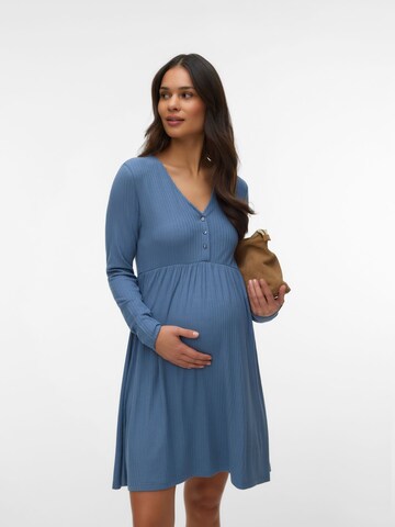 MAMALICIOUS Jurk in Blauw: voorkant