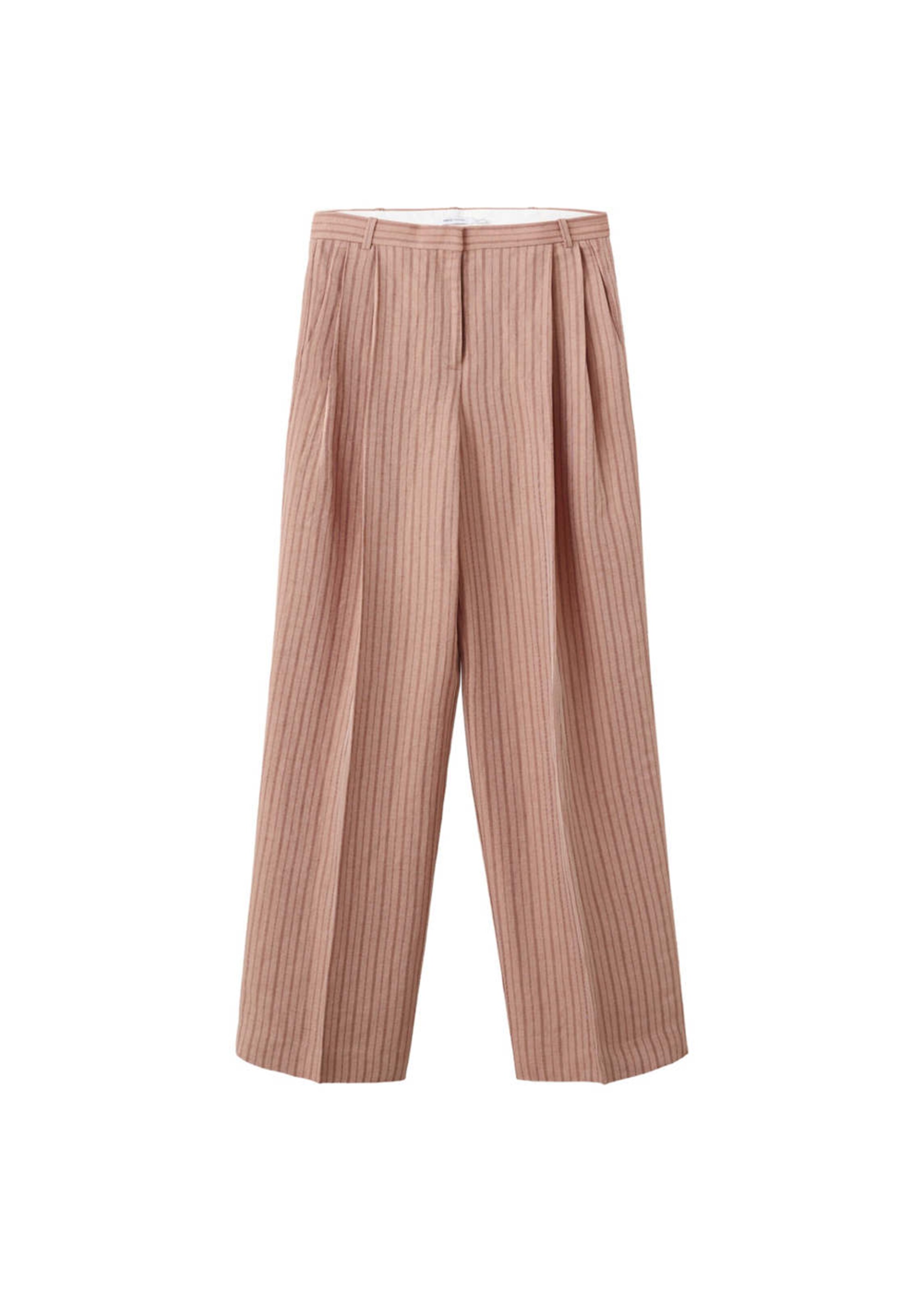 MANGO Wide Leg Hose 'Strappy' in Pink: Vorderseite