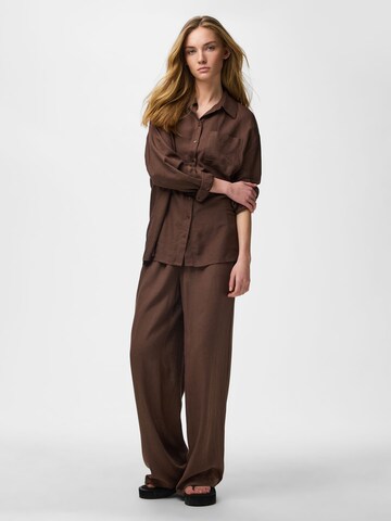 Chemisier 'PCPia' PIECES en marron