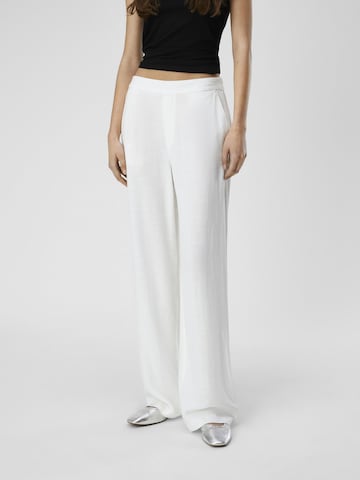 Loosefit Pantaloni 'Sanne Aline' di OBJECT in bianco: frontale