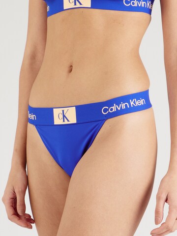 Calvin Klein Swimwear Σλιπ μπικίνι σε μπλε: μπροστά