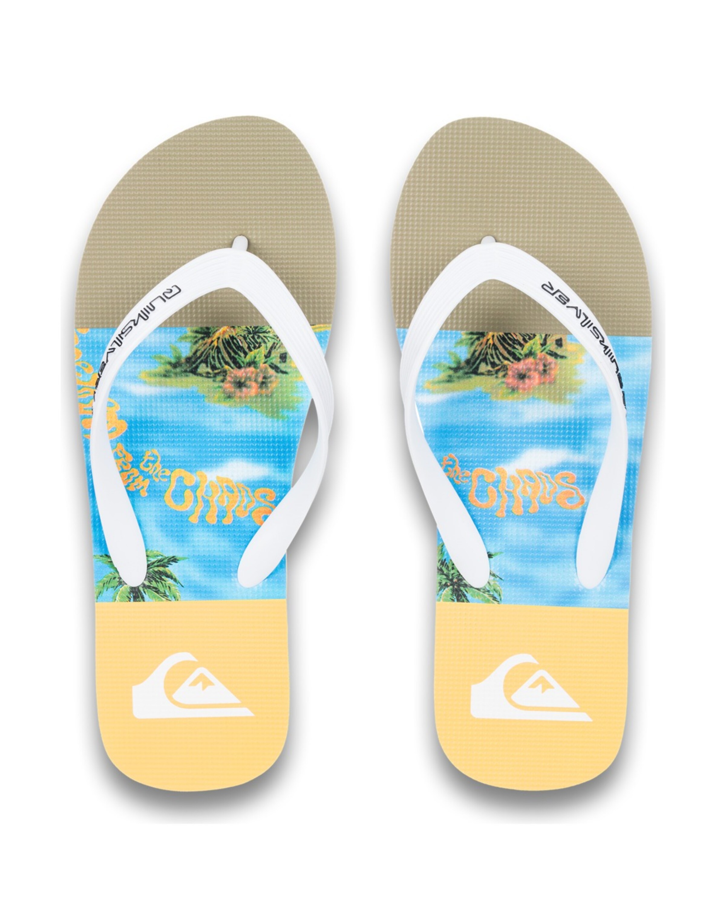 QUIKSILVER Teenslippers 'Molokai Stripe 25' in Blauw