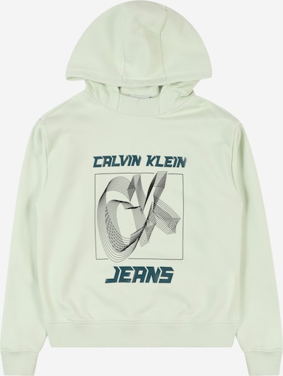 Calvin Klein Jeans Sweatshirt i petrol / mint / svart, Produktvy