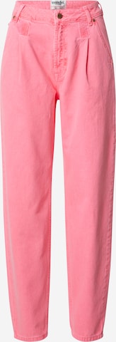 Essentiel Antwerp Džíny se sklady v pase 'BITTO' – pink: přední strana