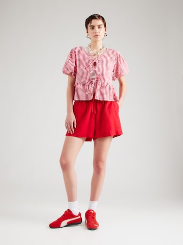 Loosefit Pantaloni di TOPSHOP in rosso