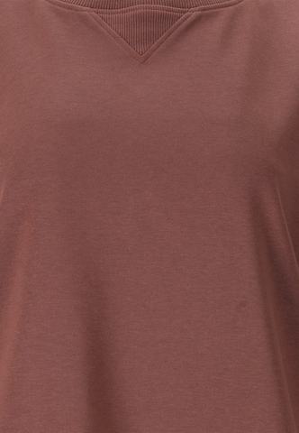 NOU Sweatshirt 'Vacay' in Brown
