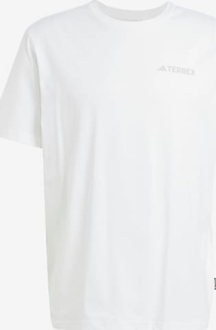 ADIDAS TERREX Functioneel shirt 'Polygiene' in Wit: voorkant