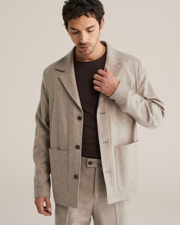 smėlio WE Fashion Standartinis modelis Klasikinis švarkas: priekis