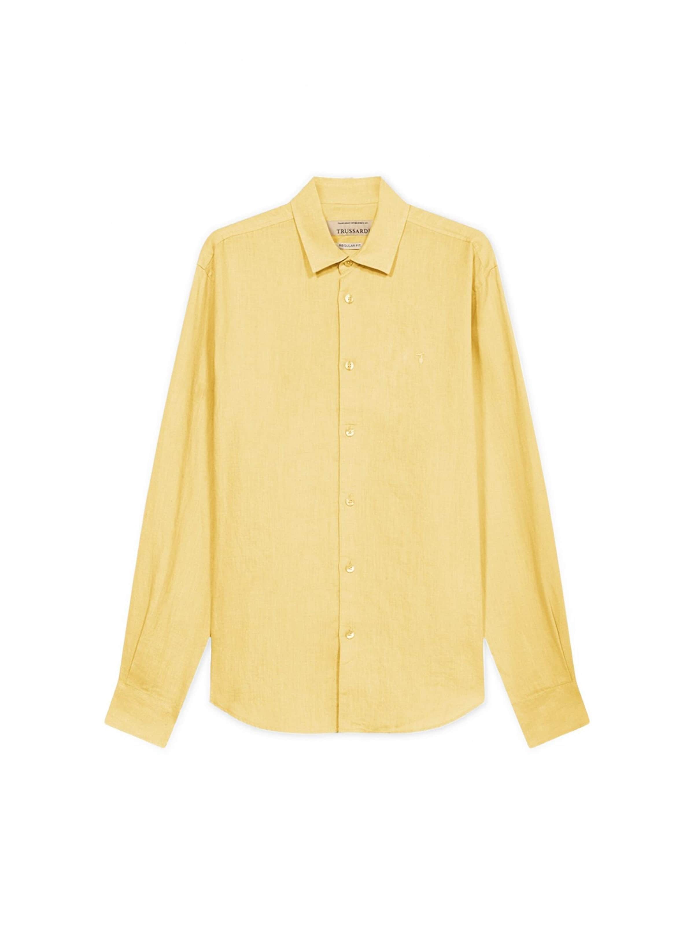 Coupe regular Chemise Trussardi en jaune : devant