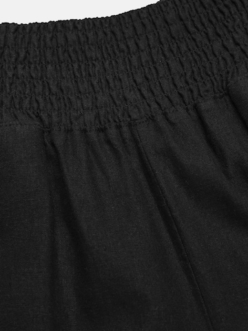 Cellbes of Sweden Loosefit Culotte aus Leinen- und Viskosemischung in Schwarz