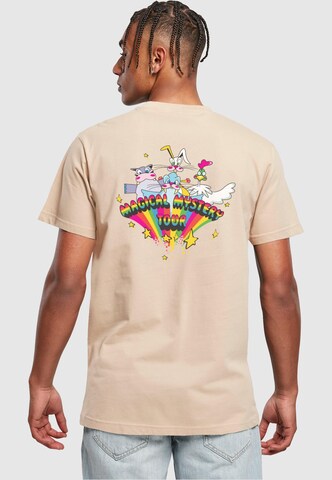 Merchcode T-Shirt 'Beatles - Magical Mystery' in Beige: Vorderseite