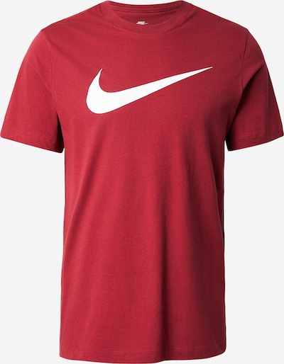 Marškinėliai 'Swoosh' iš Nike Sportswear, spalva – raudona / balta, Prekių apžvalga