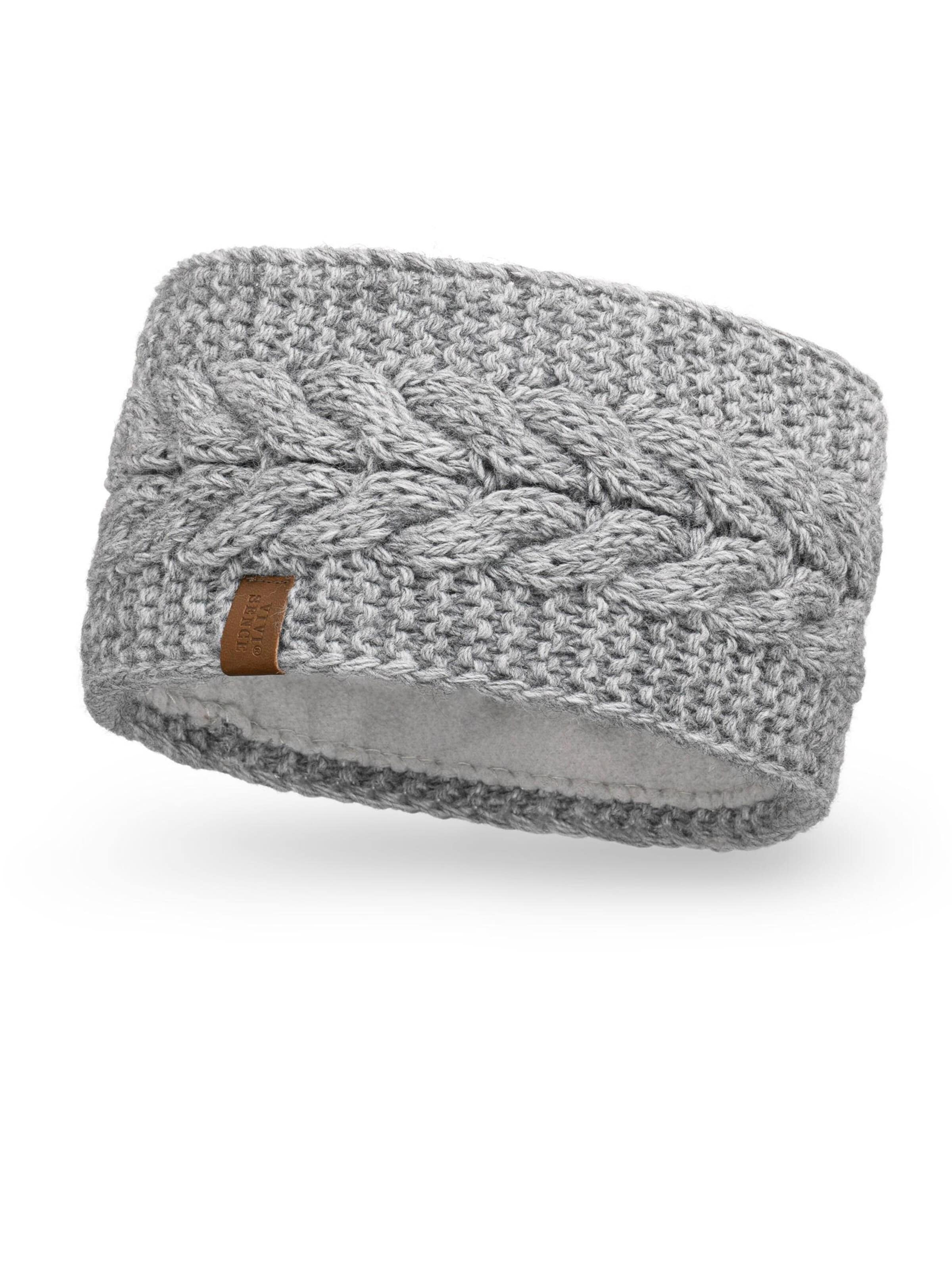 Vivisence Headband '7094' in Grey: front