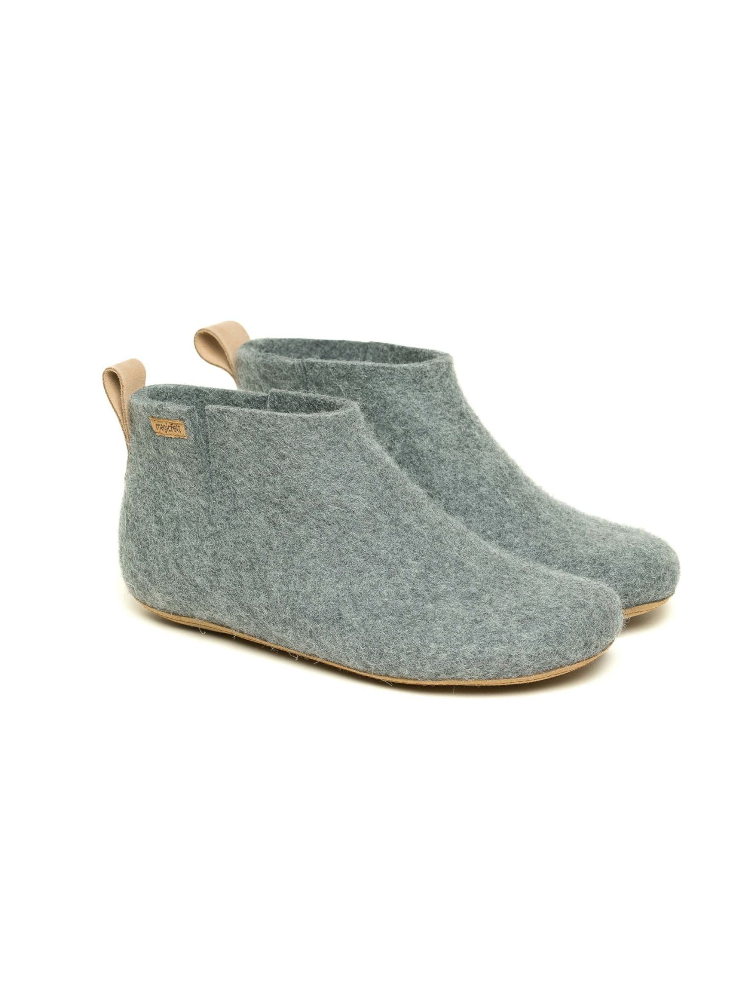 MagicFelt Slippers 'Filzstiefel Magicfelt 743' in Grey