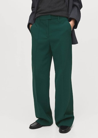 MANGO Wide leg Pants 'Maca' in Green: front