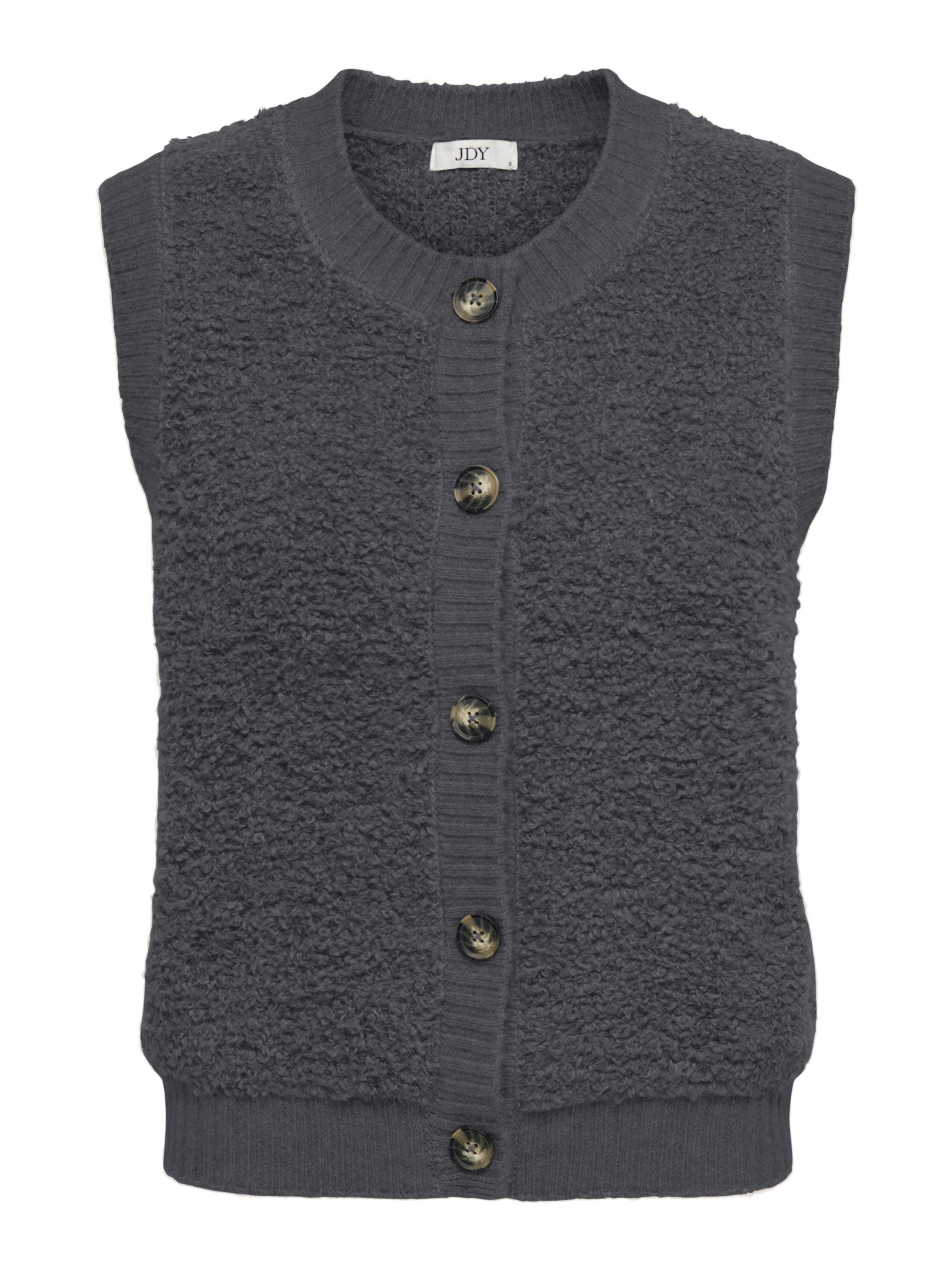 JDY Knitted Vest in Grey: front
