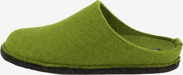 HAFLINGER Pantolette 'Flair Soft' in Grün: Vorderseite