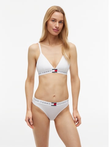 Tommy Hilfiger Underwear Triangle Bra in White: front