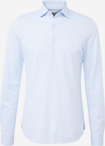 Michael Kors - Ajuste estrecho Camisa 'PERFORMANCE' en azul: frente