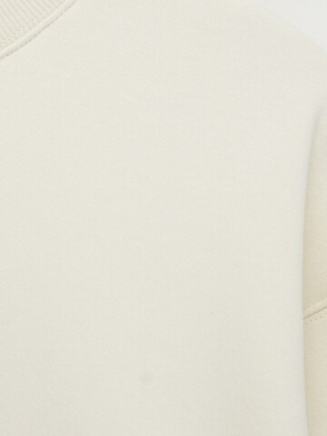 Sweat-shirt Pull&Bear en blanc