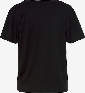 LASCANA Shirt in Black