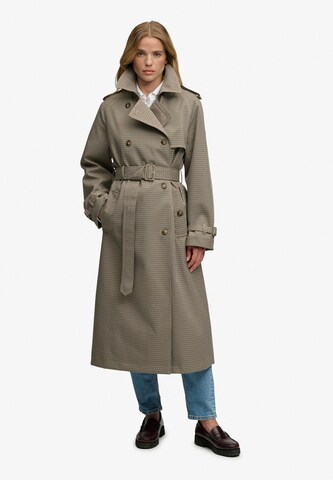 Superdry & Co Tussenmantel in Bruin: voorkant