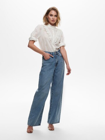 ONLY Wide Leg Jeans 'Hope' in Blau