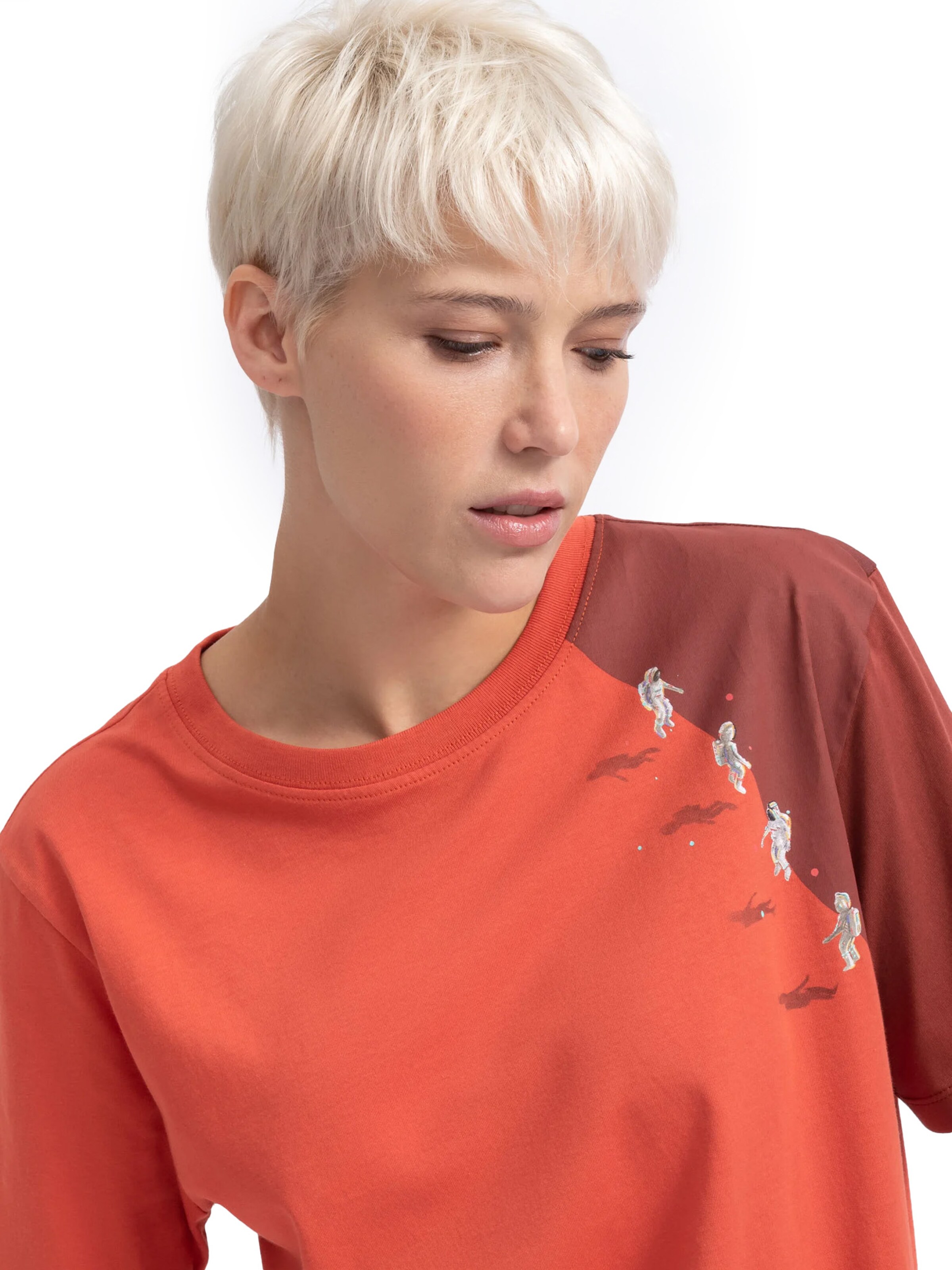 T-Shirt 'Ruvag' Kaft en orange