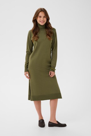 SAINT TROPEZ - Vestido de malha 'Mila' em verde: frente