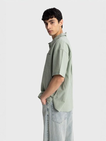 Comfort fit Camicia di Giesto in verde: frontale