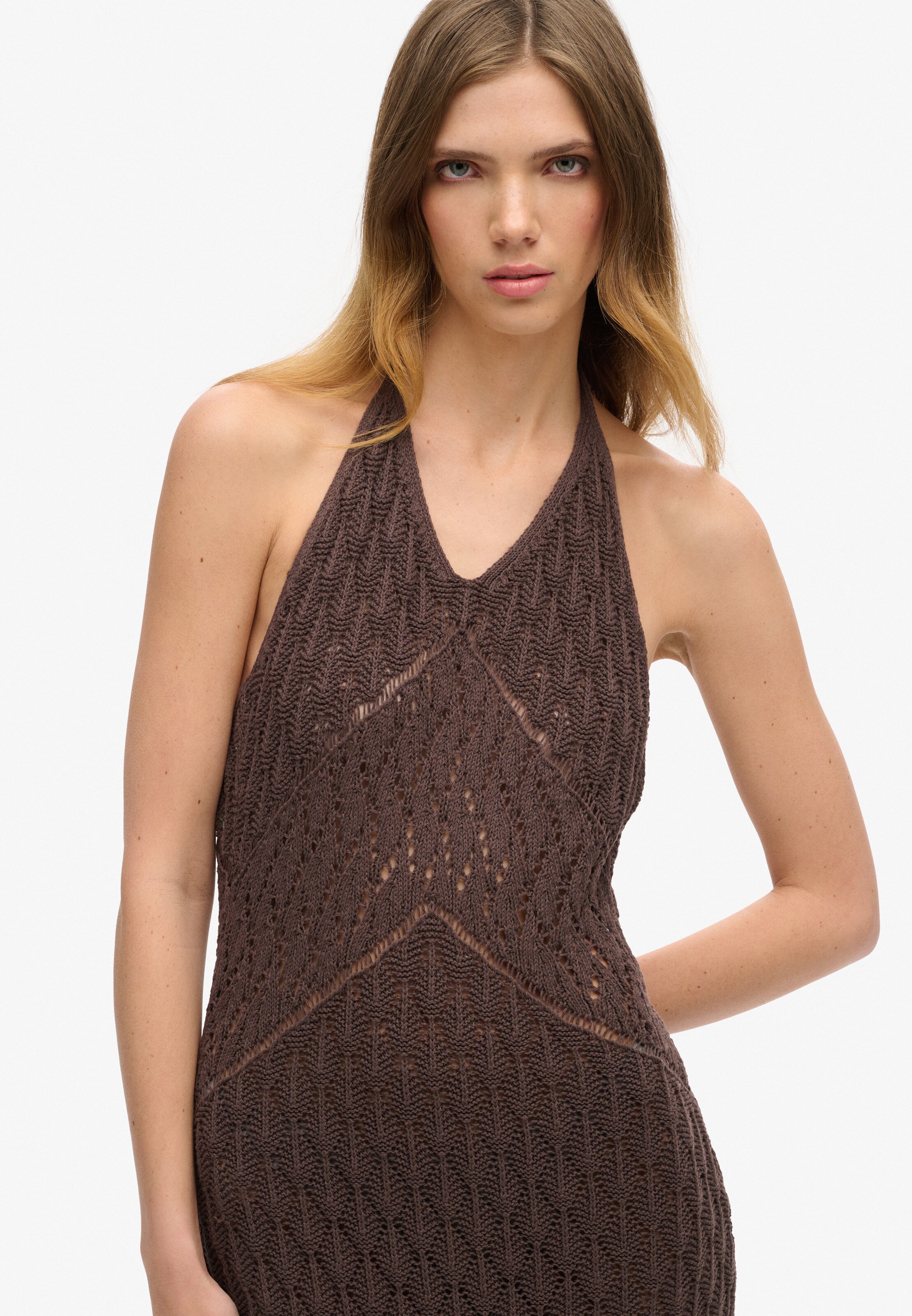 Superdry Jurk in Bruin